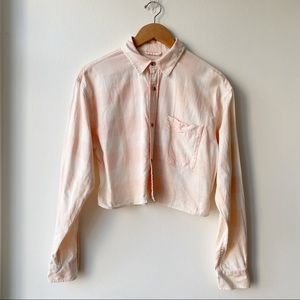 TNA Cropped Button-Up